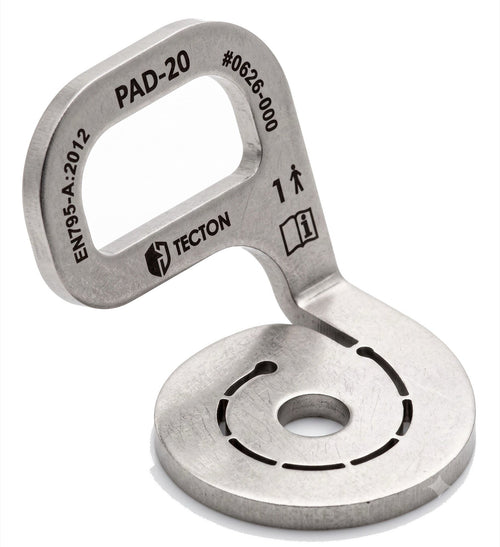 PAD-20 punto de anclaje deformable con absorción de energía, marcado láser para 1 usuario
